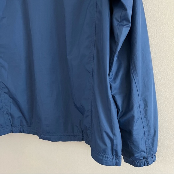 L.L. Bean Men's Jacket Poly Mesh Liner Front Zip Windbreaker Navy Blue Medium - Picture 8 of 16